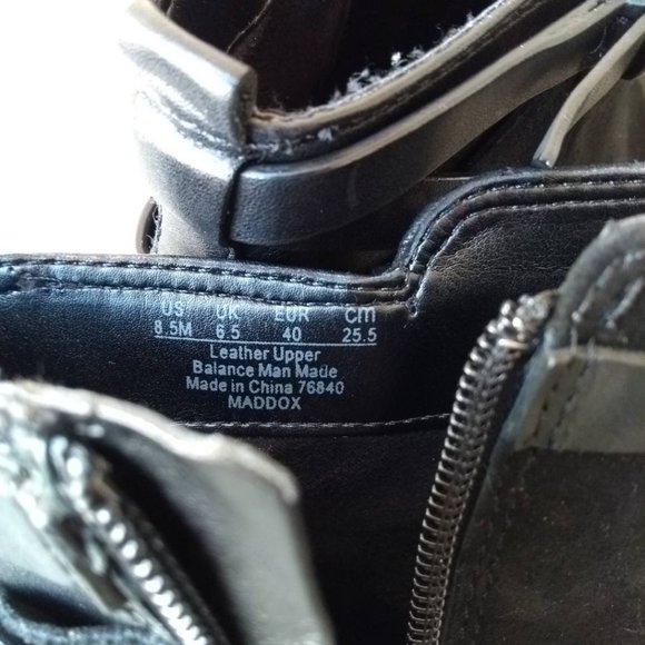 Sam Edelman Black Leather Heel Booties-Sz 8.5 - Picture 6 of 7